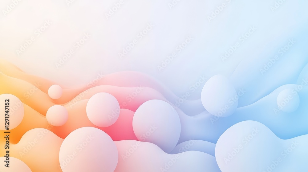 Aufkleber vibrant abstract background with colorful gradient patterns and soft curves creating a visually enga