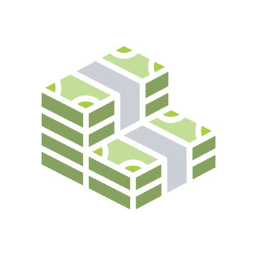 recommend clip art: Money, wealth icon in flat color style
