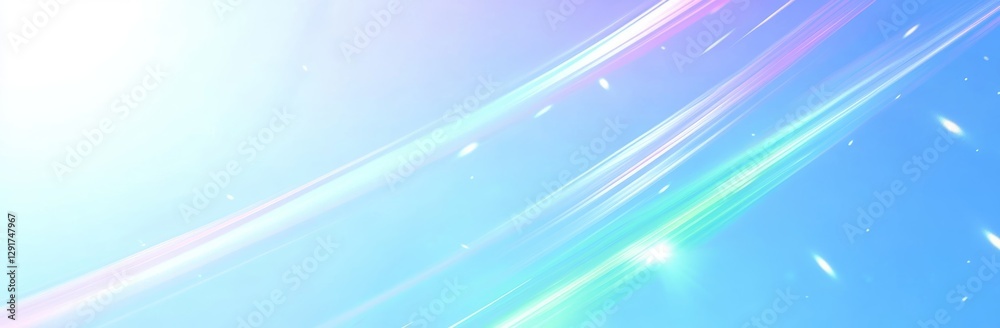 Poster vibrant swirling patterns create a dynamic tunnel effect of pastel colors and light with a central b