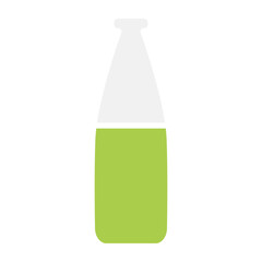 Water icon in flat color style