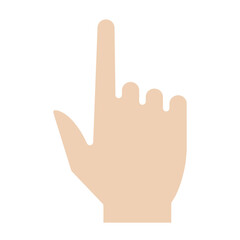 Point icon in flat color style