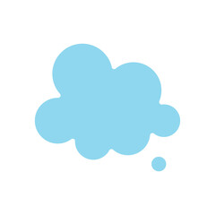 Chat icon in flat color style