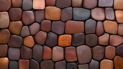 Fototapeta premium Brown stone wall texture background, design