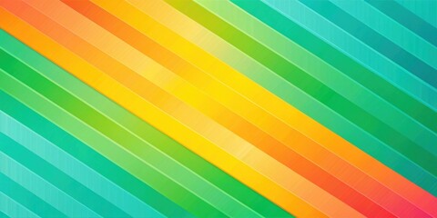 Vibrant Diagonal Stripes in a Spectrum of Saturated Hues Featuring a Blend of Yellow, Orange, and Green Tones with Subtle Textural Effects