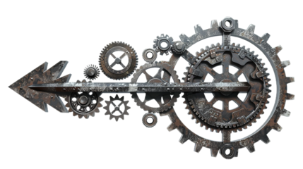Mechanic Arrow on transparent background PNG.