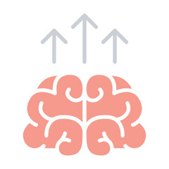 Intelligence icon in flat color style