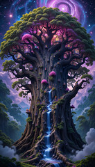 fantasy landscape with tree