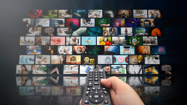 Media concept multiple television screens