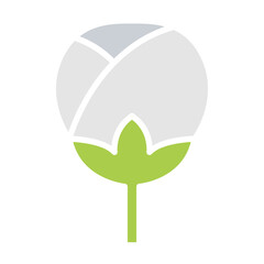 Sakura icon in flat color style