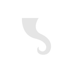 Octopus & tentacle icon in flat color style