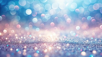Obraz premium Shimmering Glittering Background with Pastel Bokeh Lights and Sparkling Texture Ideal for Festive Designs and Elegant Presentations