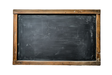 blank blackboard isolated on white