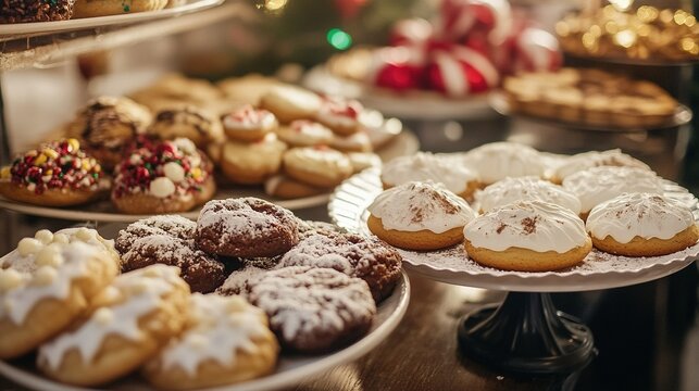 a holiday baking competition where neighbors compete to create the most delicious, festive treats.
