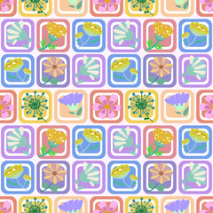Beautiful floral pattern in small flowers. Small pastel multicolor flowers. Floral seamless background. Gentle template for fashion prints. Stock pattern. Beautiful floral pattern in small flowers. 