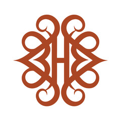 Fototapeta premium Ornate Geometric Luxury Logo