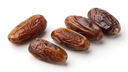 Obraz premium Dried dates isolated on white background