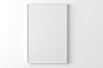 Empty White Picture Frame Mockup for Interior Design