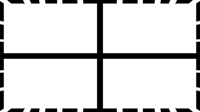 four rectangles on white background video