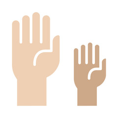 Fototapeta premium Protest icon in flat color style