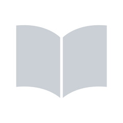 Book icon in flat color style