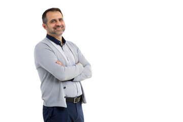 Confident Middle-Aged Man