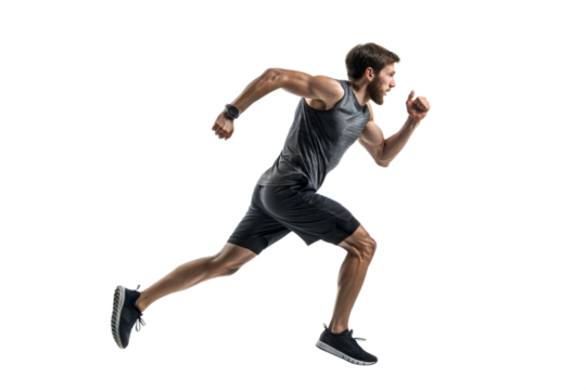 Runner in action