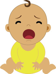 baby with teddy bear, baby crying