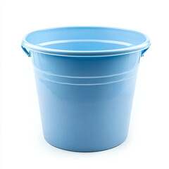 "Light Blue Plastic Bucket with Sturdy Handle &ndash; Multipurpose Household Water Pail for Cleaning, Storage, Gardening, and Home Utility Use