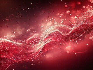 Red Abstract Wave Background