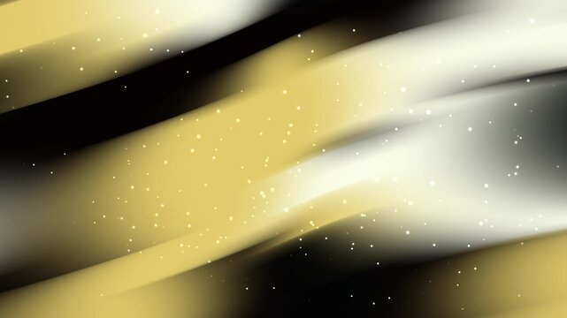 Soft Abstract Golden and Black Background with Stardust Sparkle Effects