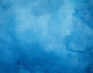 grungy blue textured paper background with faded watercolor paint stains