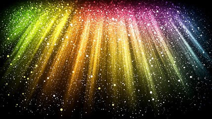 Large Buy 1 Get 1 Free text with a high-energy burst of dynamic colors erupting in the background, enhancing the excitement and celebratory feel