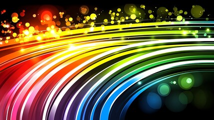 Large Buy 1 Get 1 Free typography in a glowing style, surrounded by a vivid burst of high-energy colors, conveying excitement and urgency