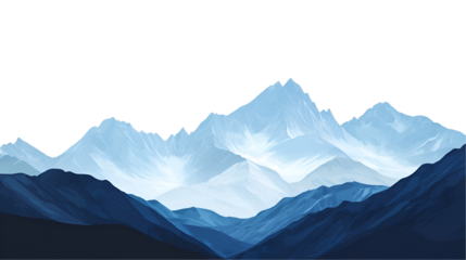 Rocky Mountains in early morning light 