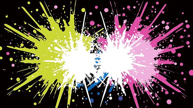 Promotion lettering in a sleek, stylish font with a vivid splash effect in dynamic, energetic colors, conveying excitement and movement