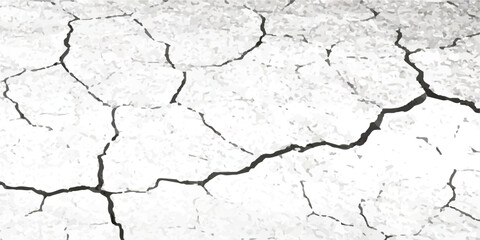 Distressed Vector Texture Overlays of Cracked Surfaces from Earthquakes, Featuring Black, White, and Grey Wall, Floor, and Land Backgrounds with Realistic Damage Effects.
