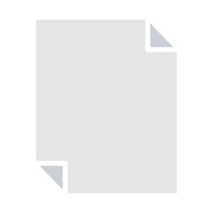Paper, document, file icon in flat color style