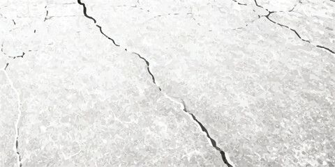 Vector Textures of Cracked Ground, Wall, and Floor Surfaces from Earthquake Damage in Black, White, and Grey, Capturing Realistic Fractures and Surface Breaks for Use in Design Projects.
