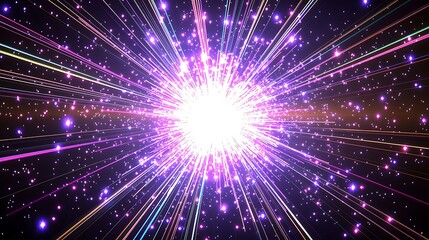 Fototapeta premium Buy 1 Get 1 Free in a bold, playful font with a dynamic splash of energetic colors bursting outward, enhancing the sense of excitement and urgency