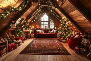 Obraz premium Beautiful Modern Living room Interior with furniture's ,mockup frame , posters, wall -3d Rendering