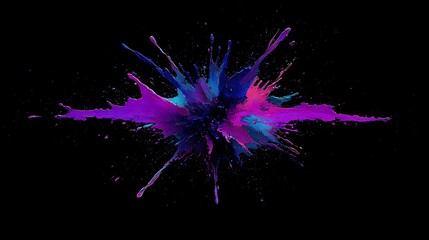 Eye-catching promotion lettering with a bright, high-contrast splash of multiple vivid colors exploding behind, symbolizing excitement and engagement