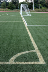 corner of a football field