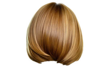 Short blonde hair wig styled elegantly for fashion, cut out