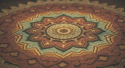 Fototapeta premium Intricate Mandala Pattern Design Detailed Ethnic Design High Resolution