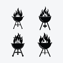 Make Father's Day memorable with this Dad Grill silhouette vector. Great for BBQ party invitations, decor, and custom merchandise. Ready to print.