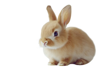 Obraz premium Rabbit isolated on Transparent PNG format Background. 