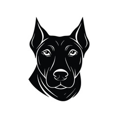 Akbash Head Silhouette Vector Design