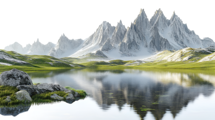 mountain reflection in the lake