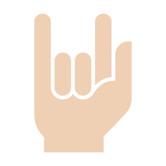 Love icon in flat color style