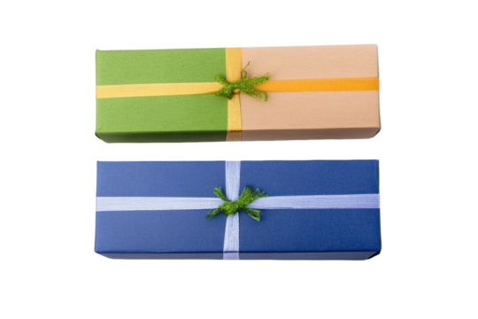Colorful gift boxes for special occasions, cut out